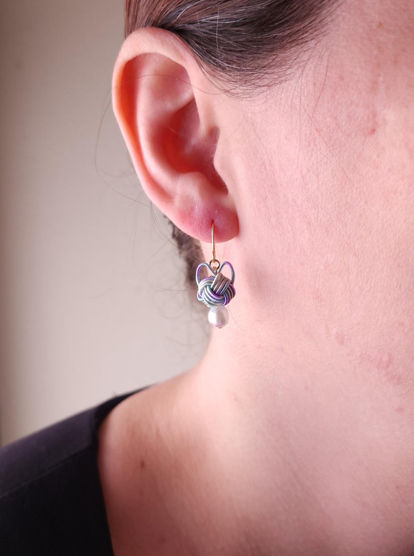 Cat Head Earrings - Pastel Rainbow