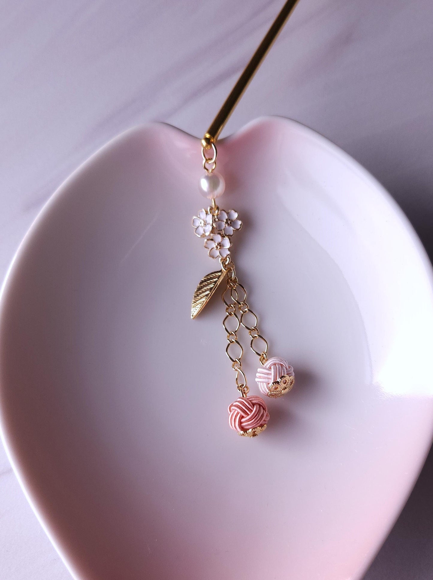 Kanzashi - Sakura Blossom Pink
