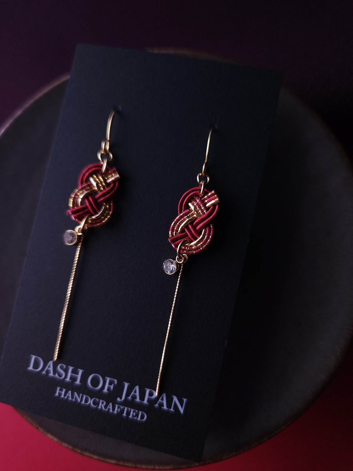 Small Mizuhiki Knot - Wine Red