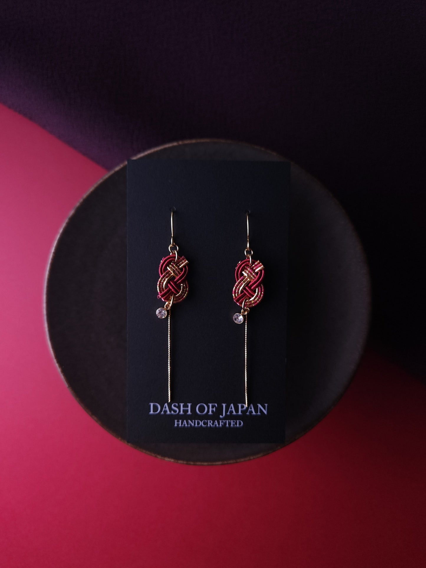 Small Mizuhiki Knot - Wine Red