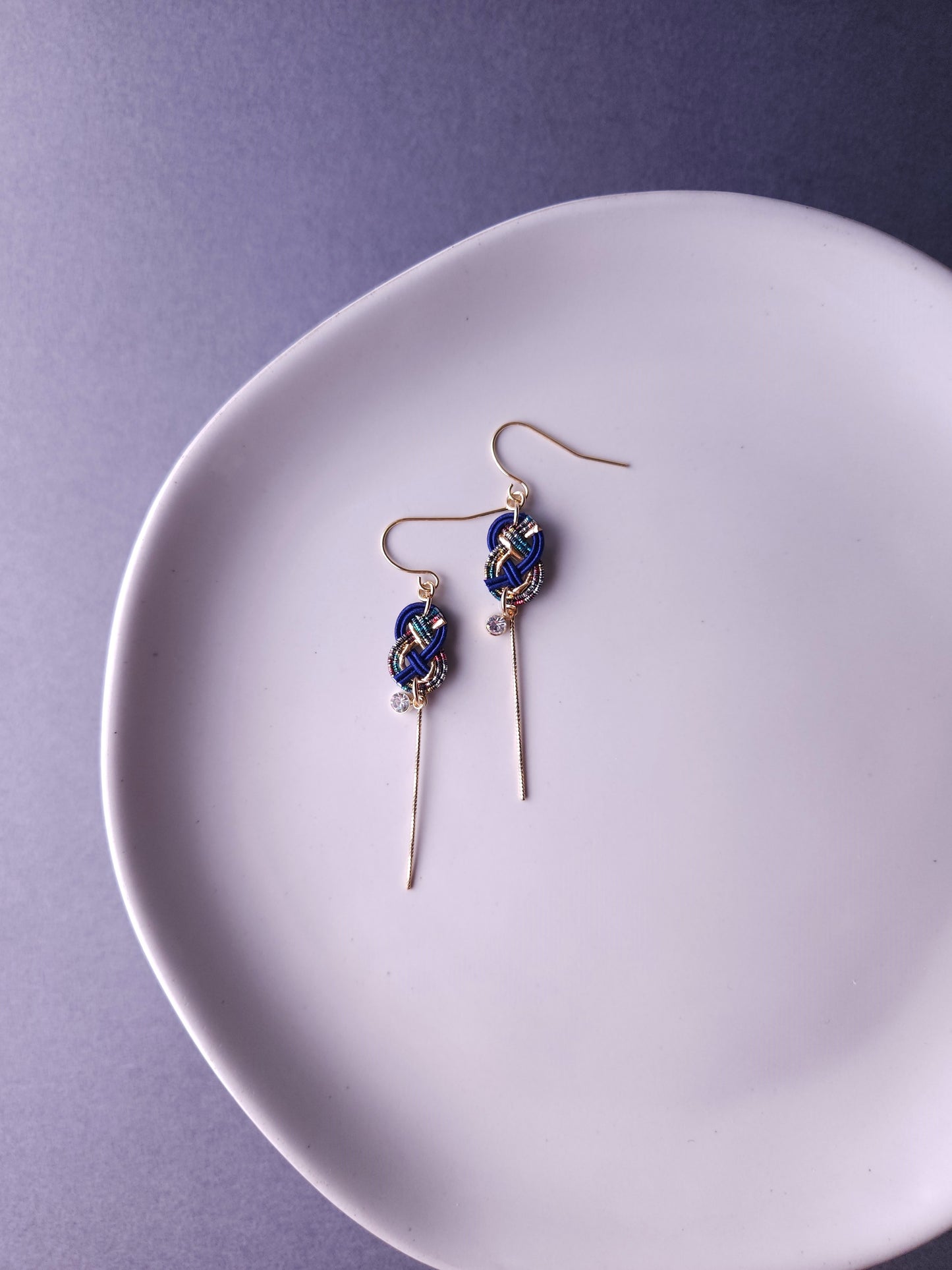 Small Mizuhiki Knot - Navy Blue
