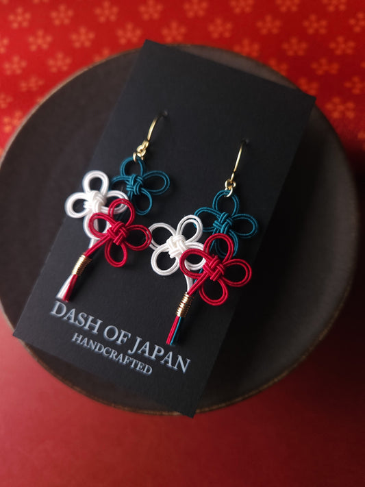 Bouquet -Teal x Dark Red x White