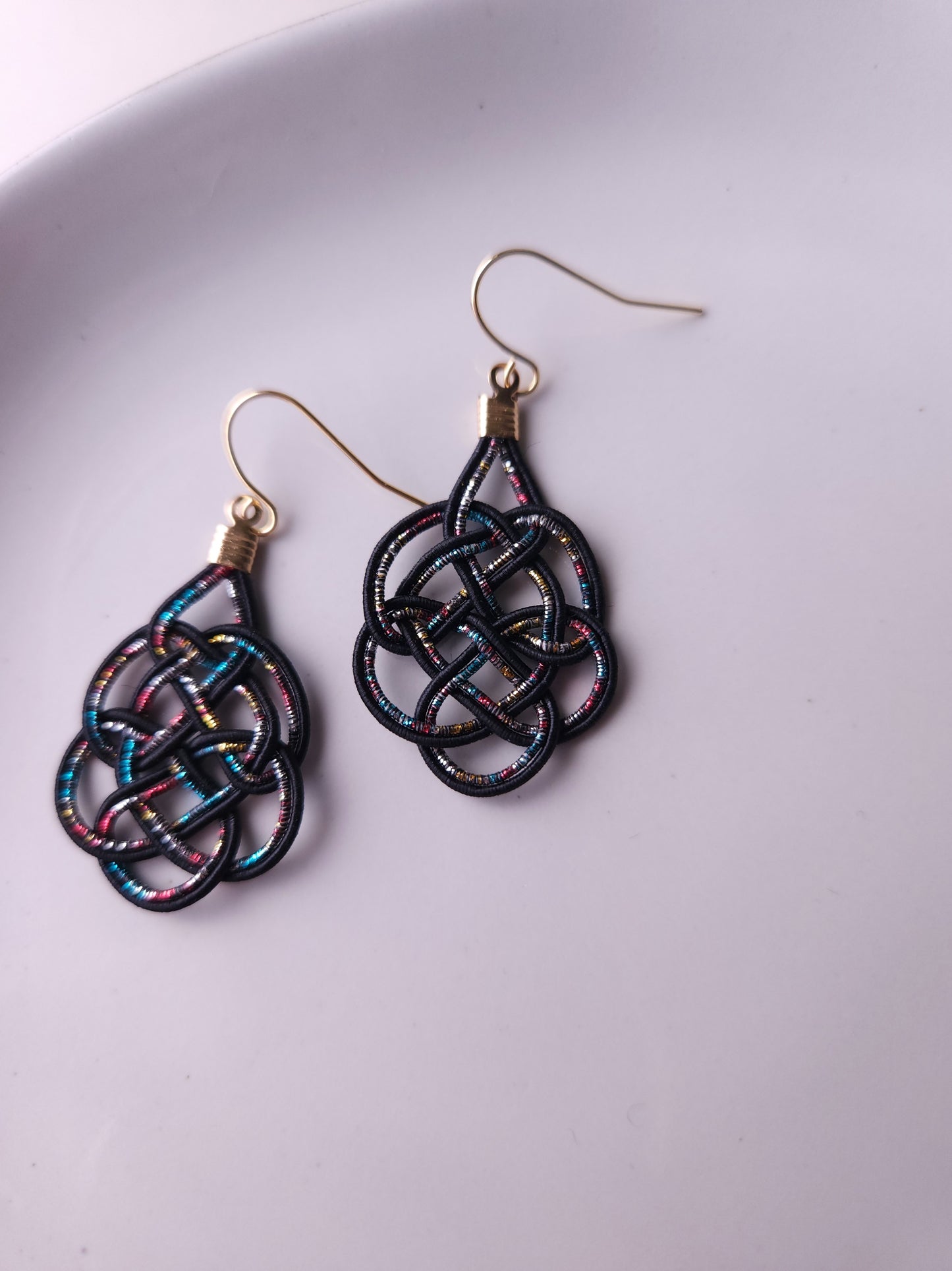Geometric - Black and Rainbow