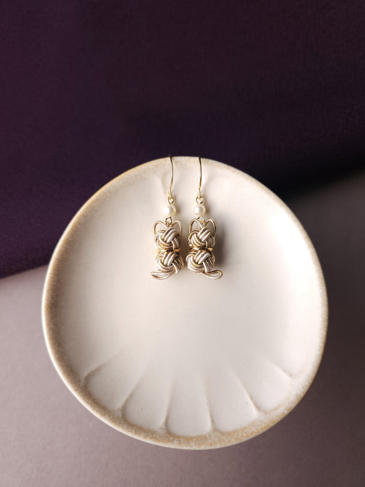 Cat Earrings - Brown Tabby