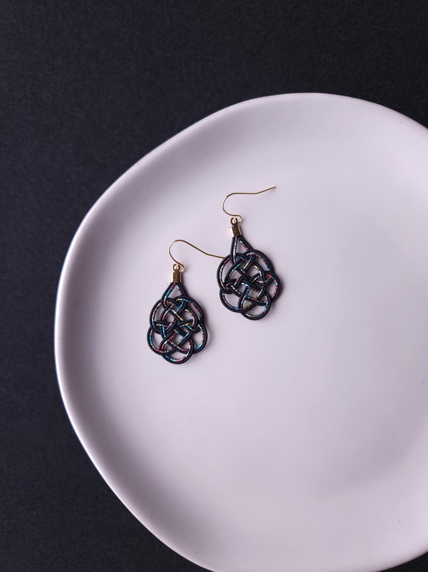 Geometric - Black and Rainbow