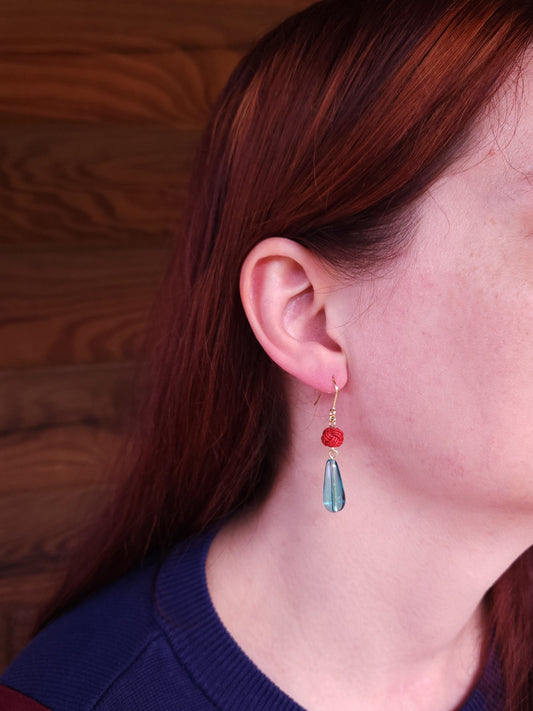 Teardrop - Blue and Red