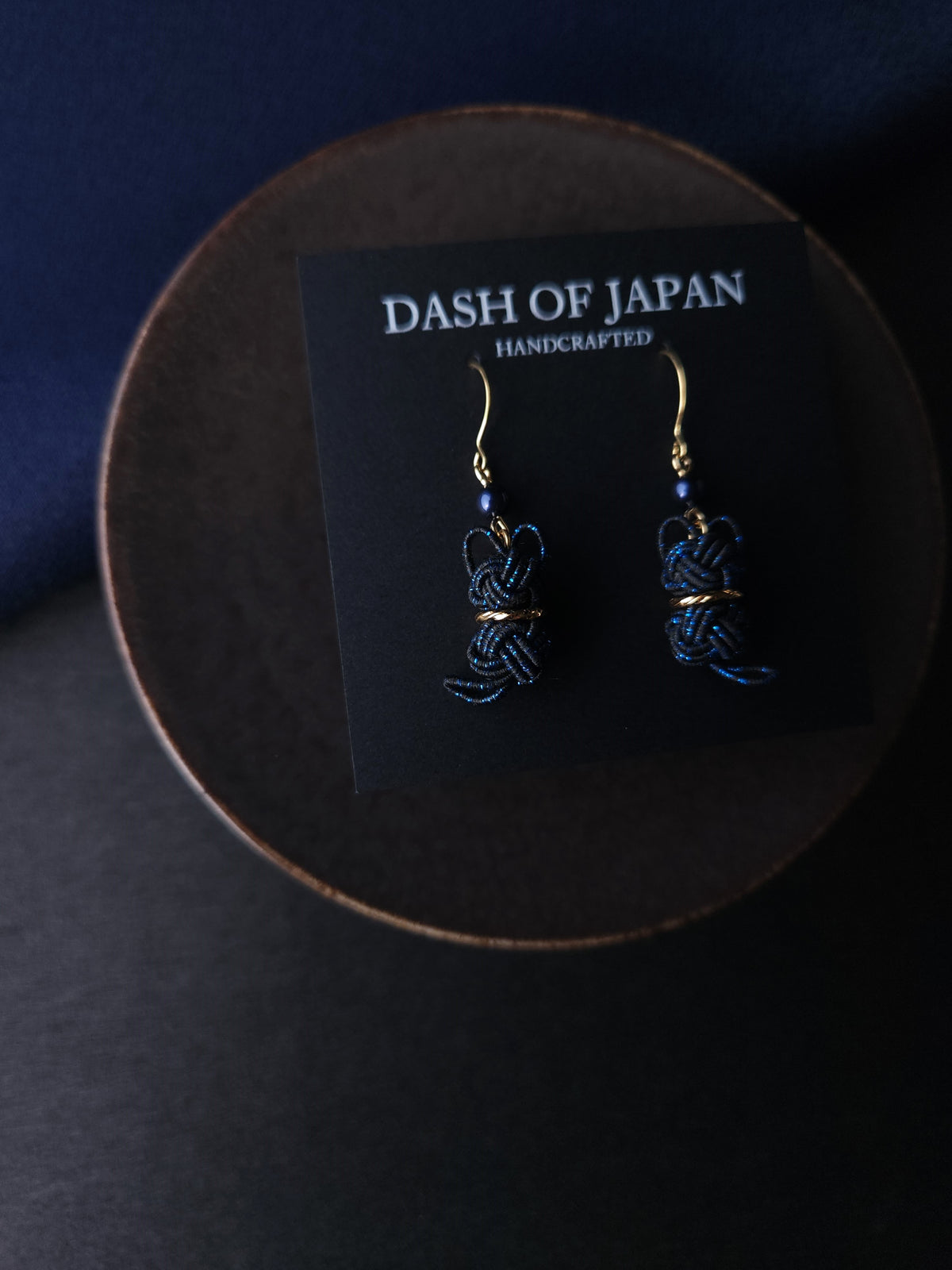 Cat Earrings - Black and Blue