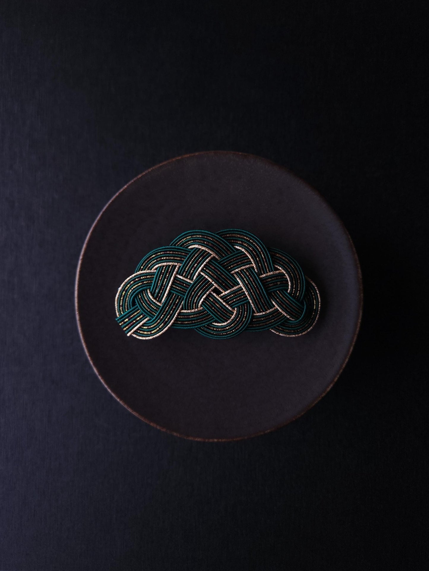 Hair Barrette - Deep Green