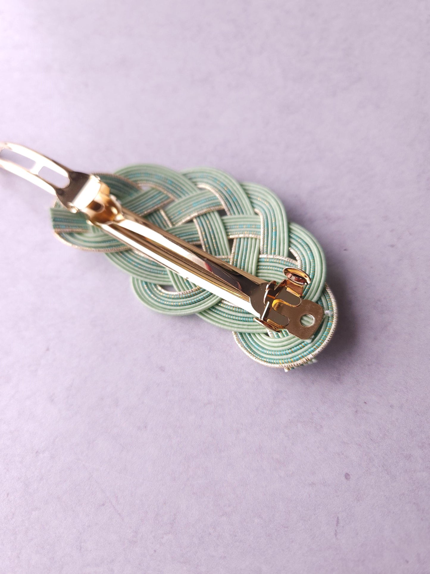 Hair Barrette - Light Green