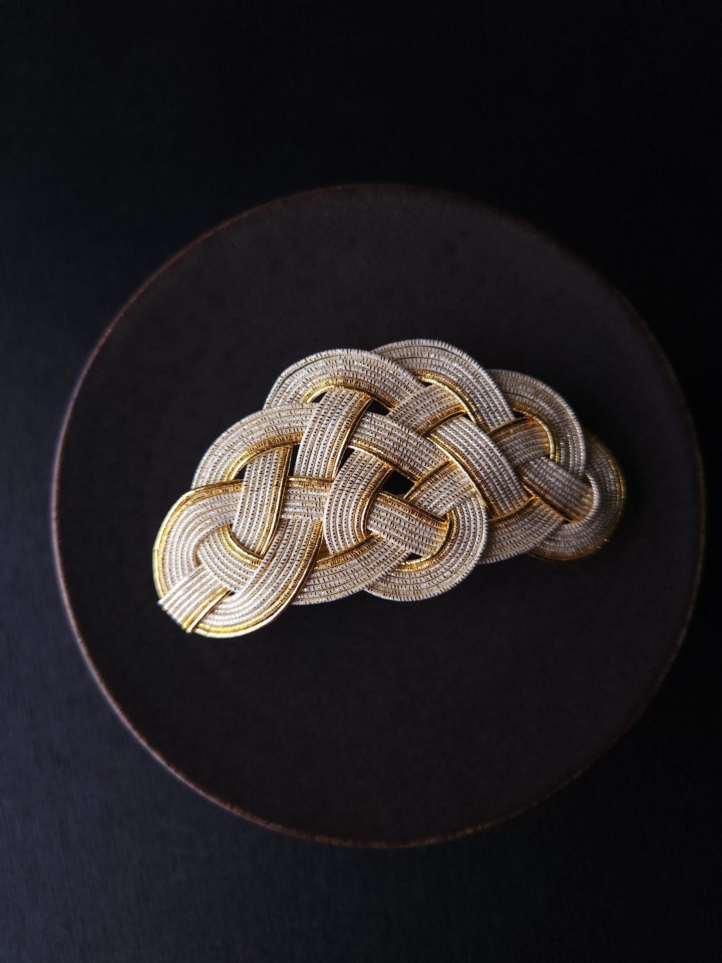 Hair Barrette - Metallic Gold