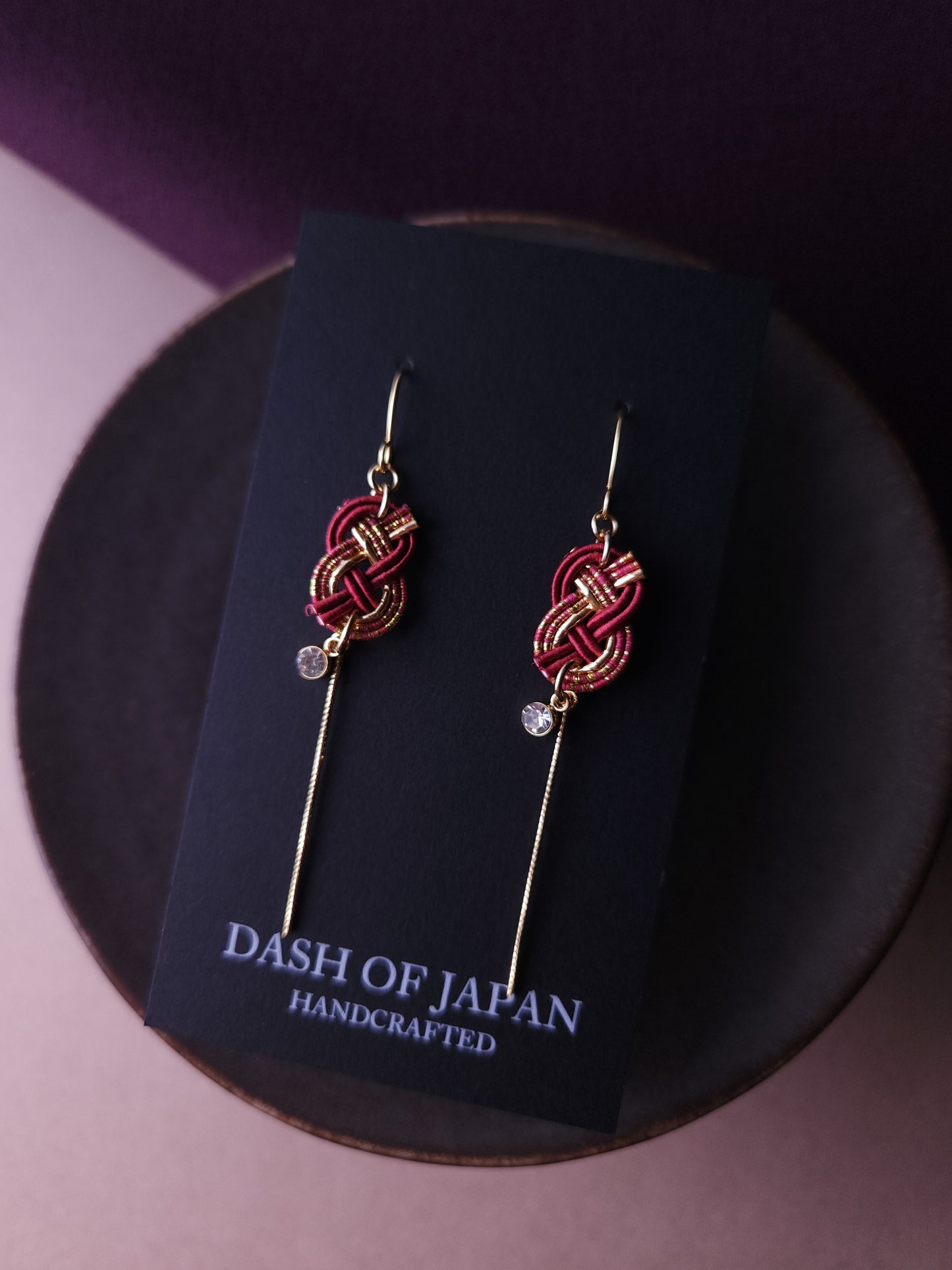Small Mizuhiki Knot - Wine Red
