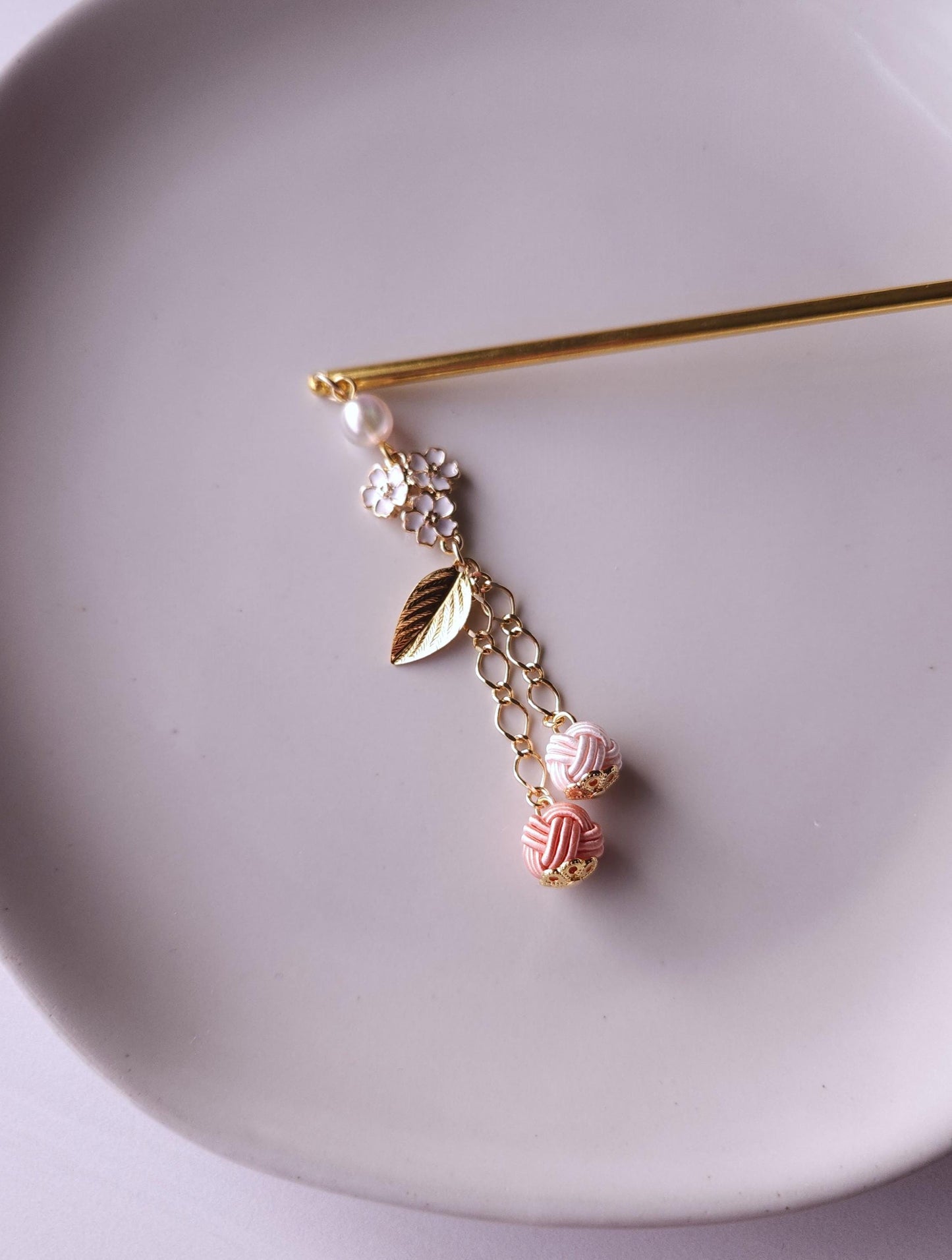 Kanzashi - Sakura Blossom Pink