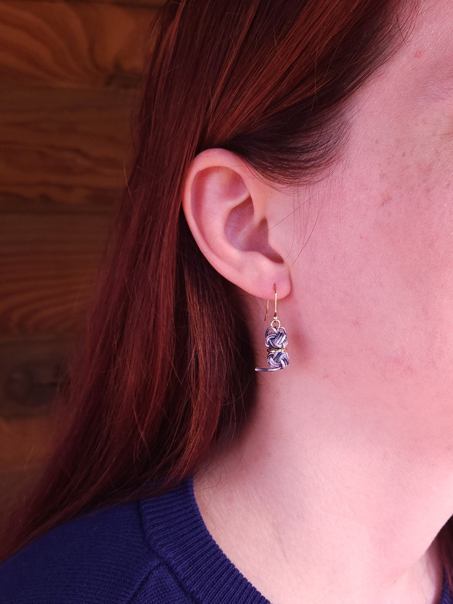 Cat Earrings - Brown Tabby