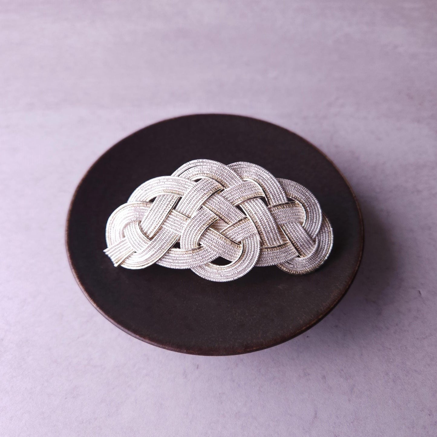 Hair Barrette - Metallic silver