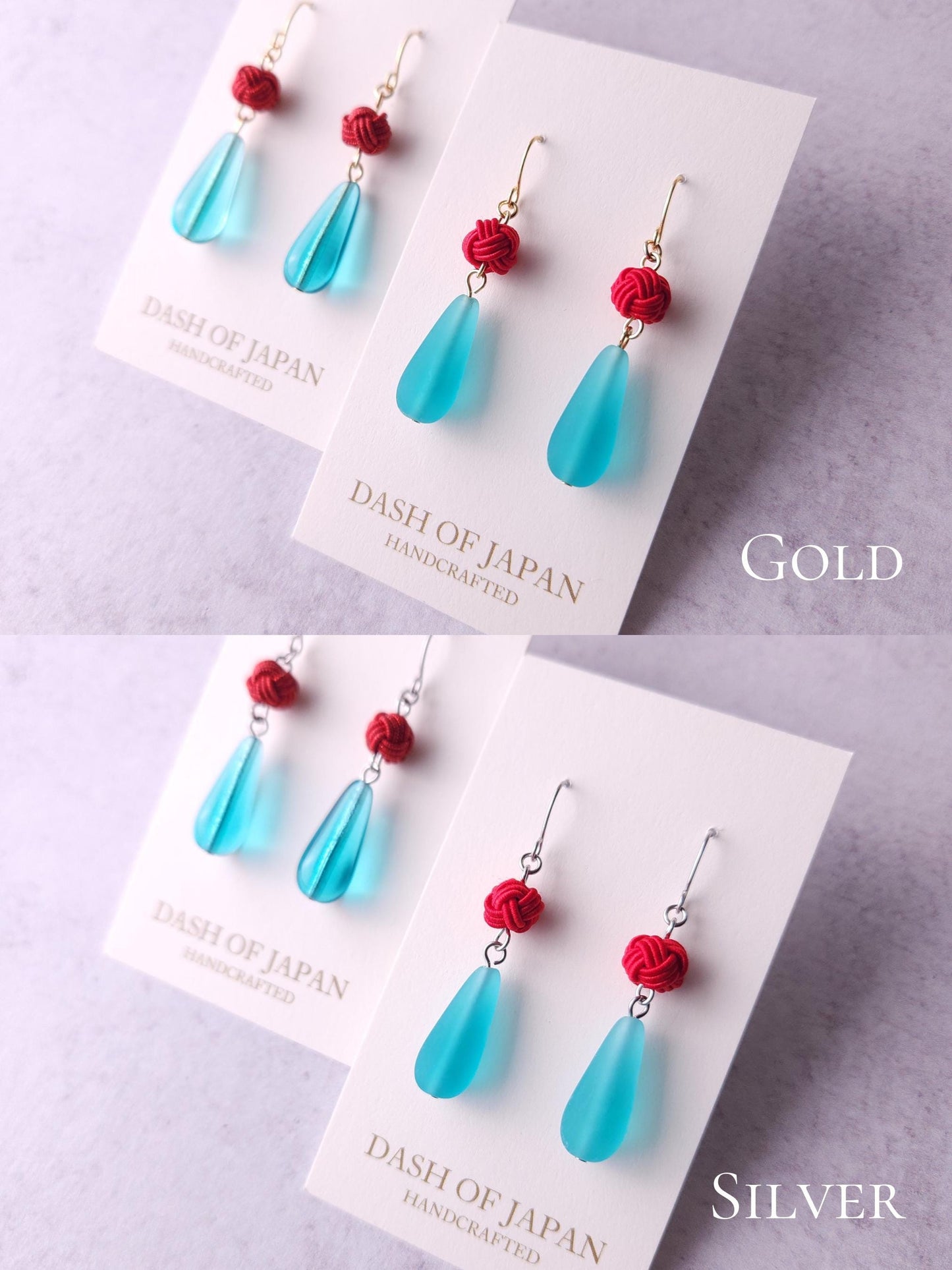Teardrop - Blue and Red
