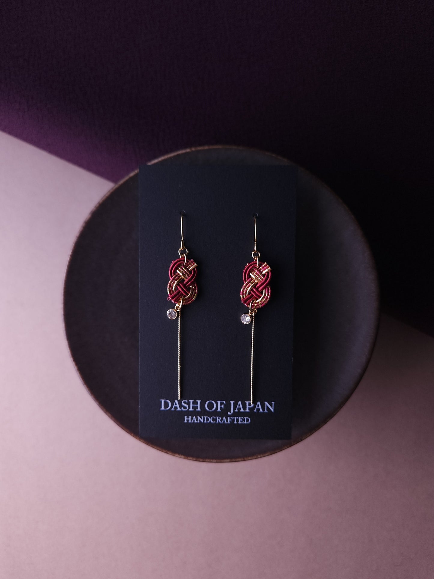 Small Mizuhiki Knot - Wine Red