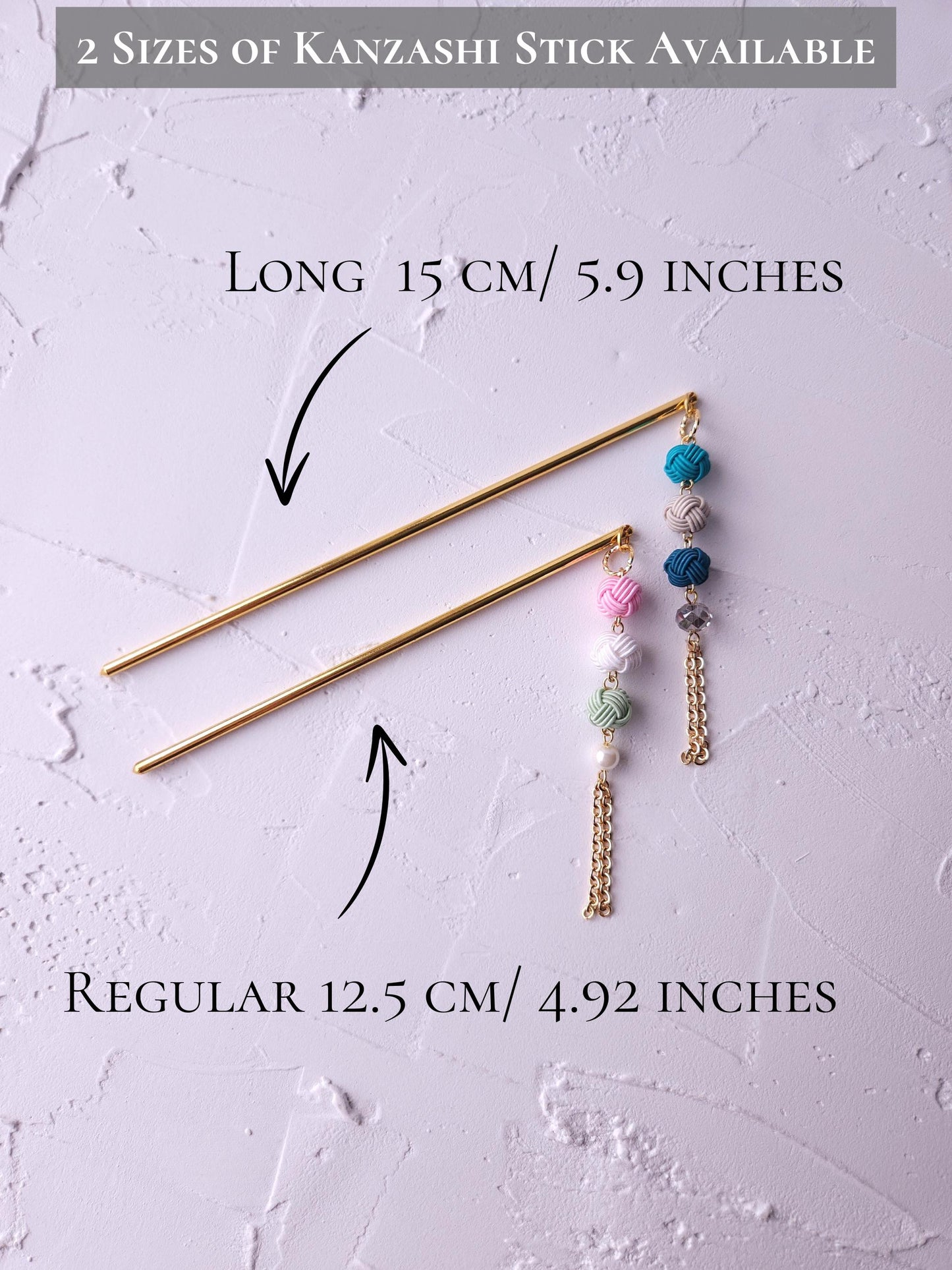 Kanzashi - Yellow Green White