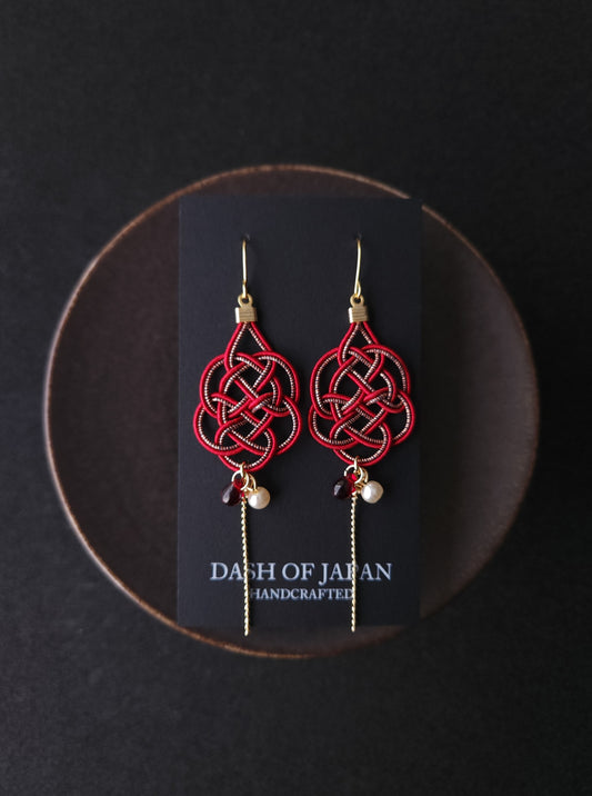 Geometric - Wine Red