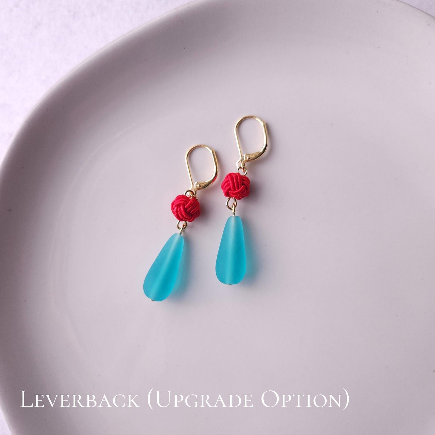 Teardrop - Blue and Red