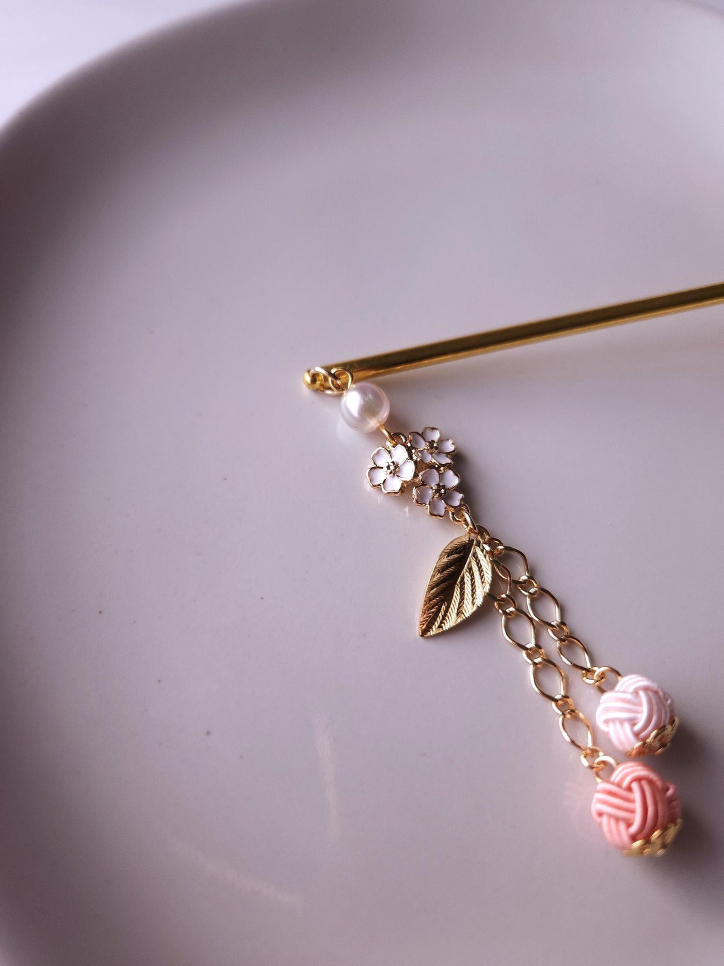 Kanzashi - Sakura Blossom Pink