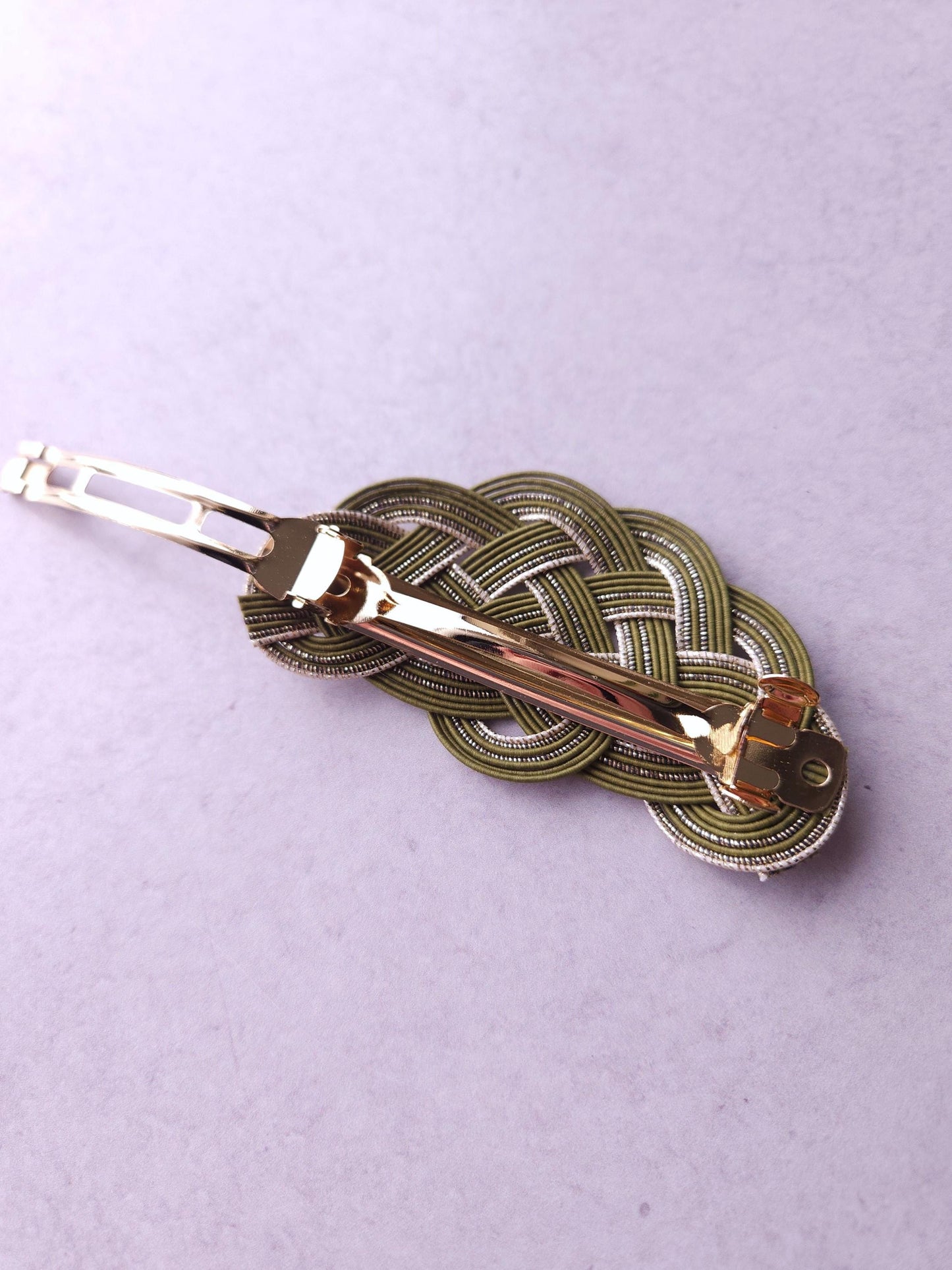 Hair Barrette - Matcha Green