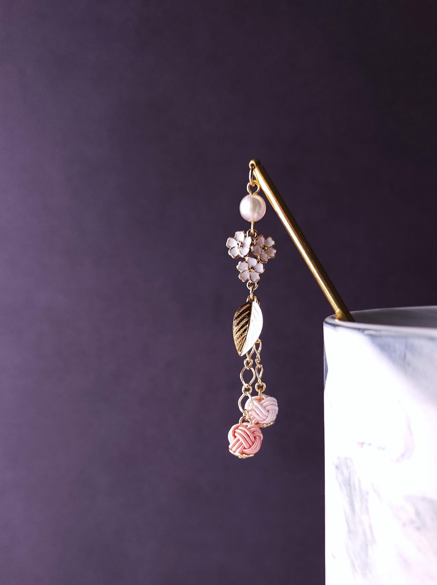 Kanzashi - Sakura Blossom Pink