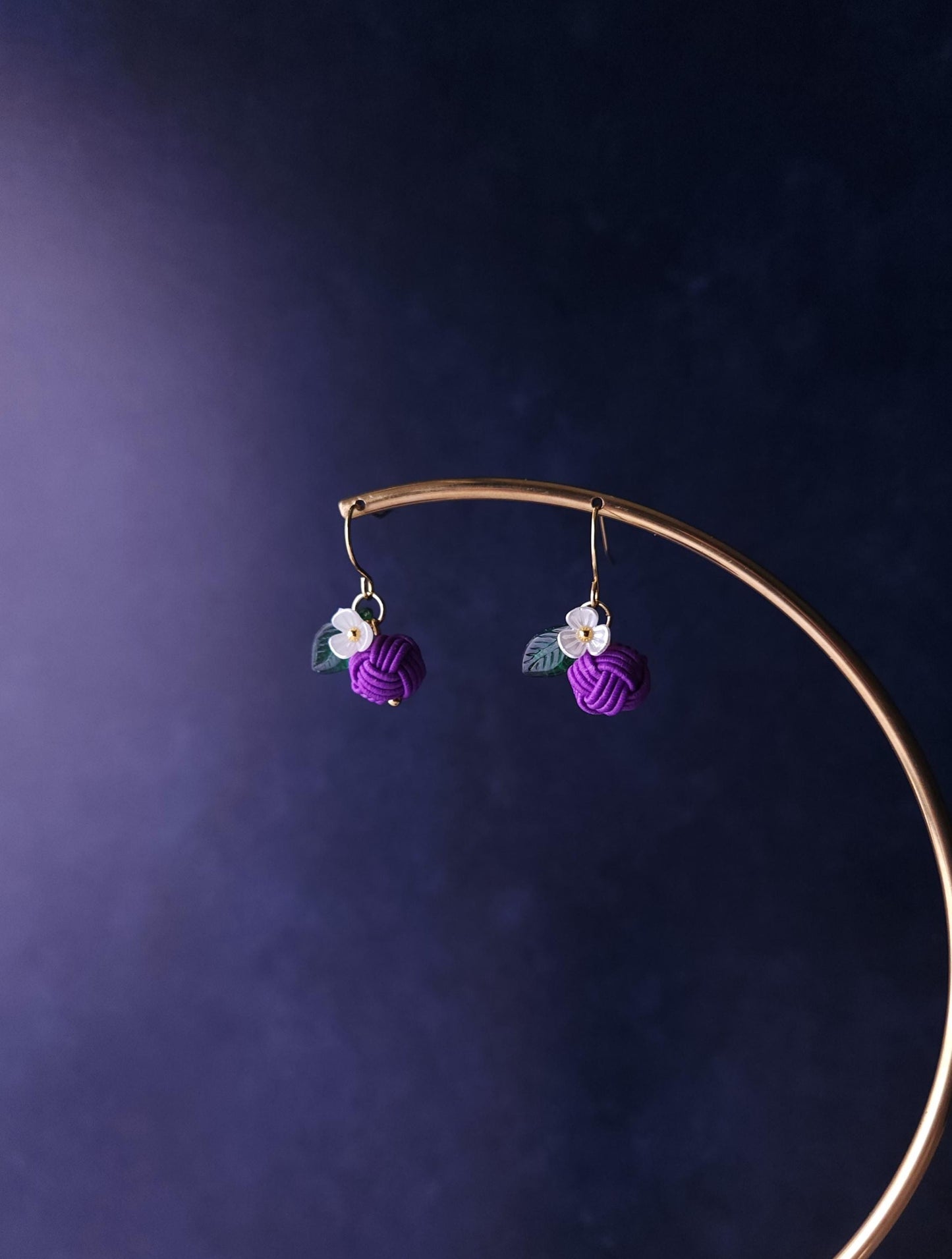 Fruits Earrings - Plum