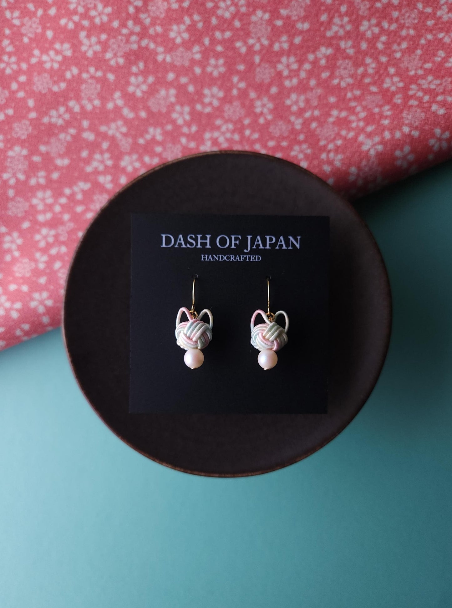 Cat Head Earrings - Pastel Rainbow