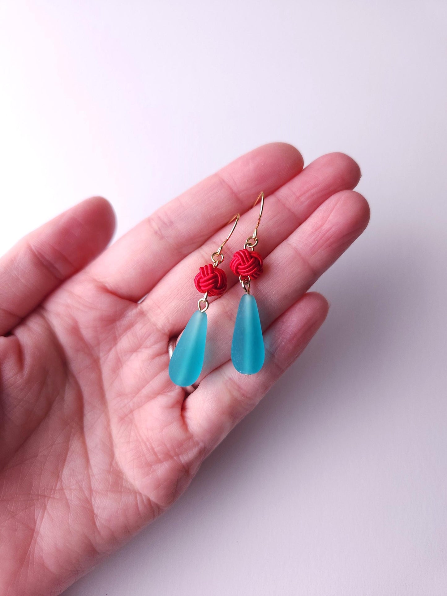 Teardrop - Blue and Red