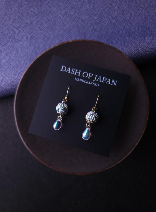 Simple Drop Earrings - Hydrangea Blue