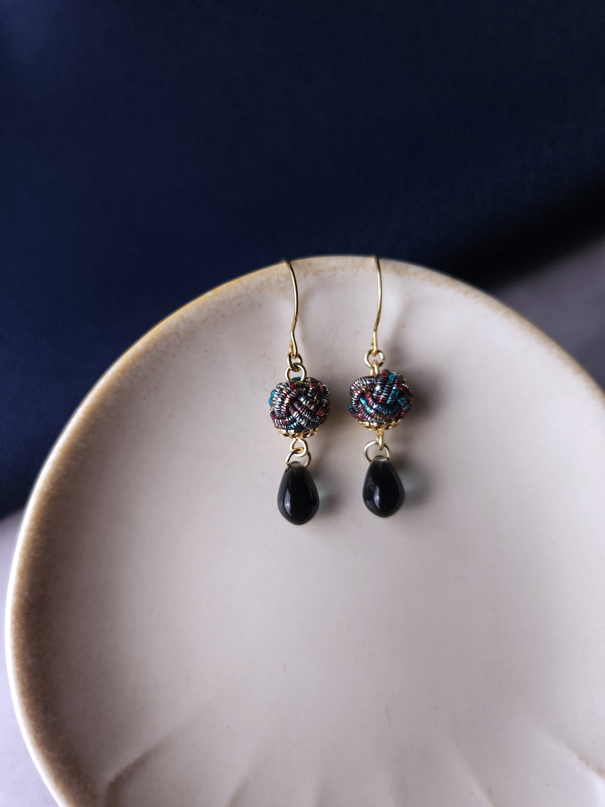Simple Drop Earrings -  Chromatic Rainbow