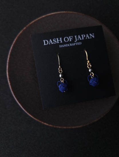 Small Cat Drop -Dark Blue