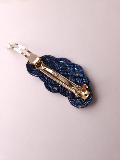 Hair Barrette - Galaxy Blue