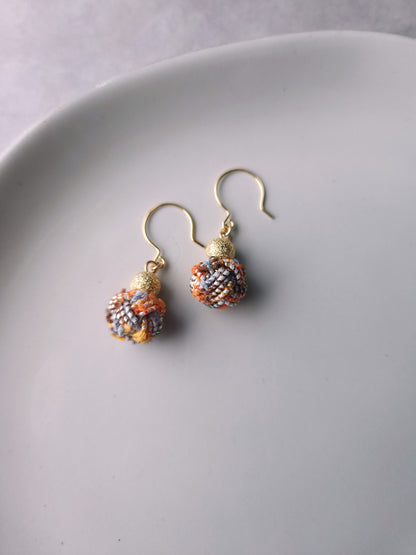 Pom Pom -Tweed Orange