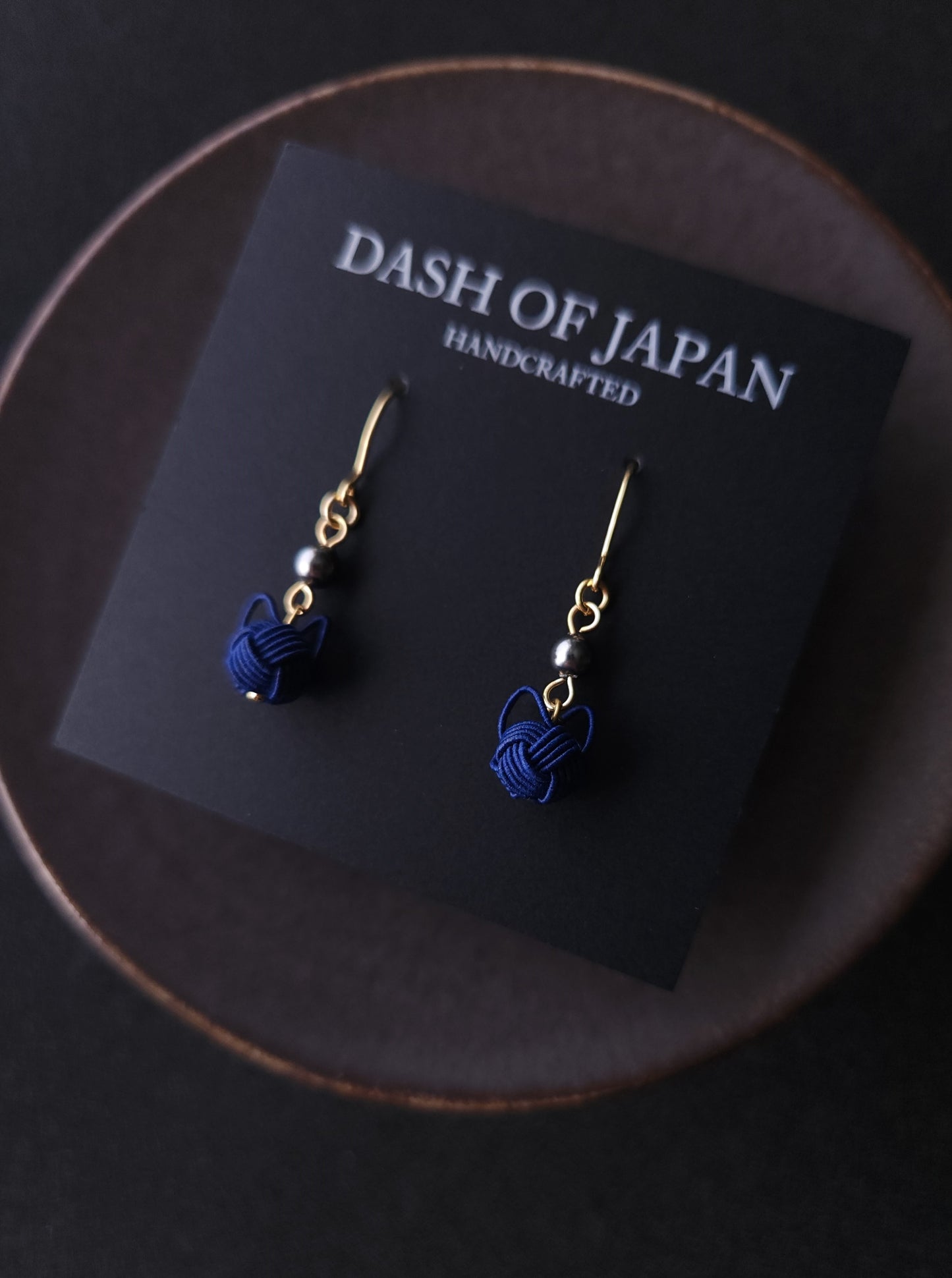 Small Cat Drop -Dark Blue