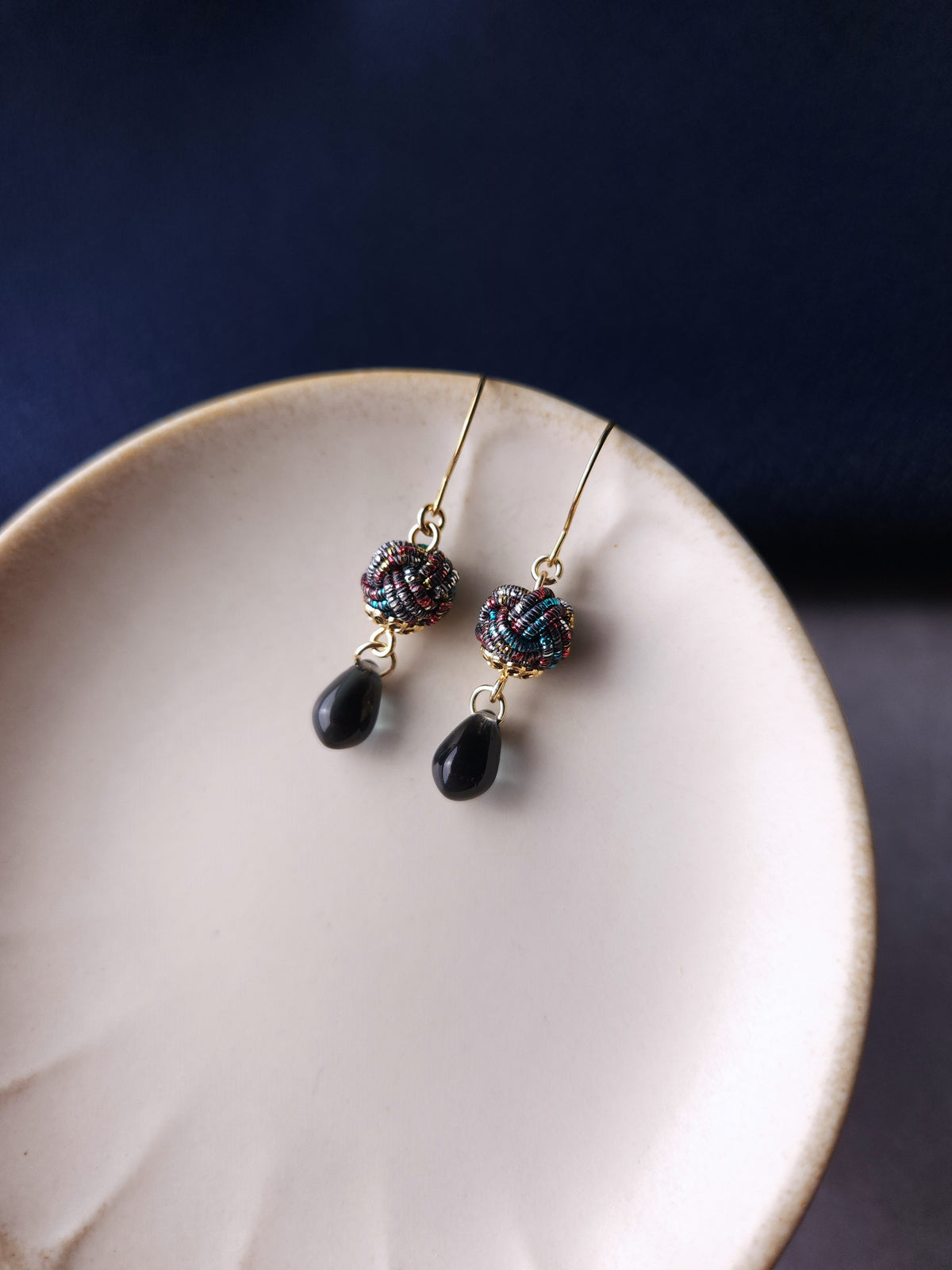 Simple Drop Earrings -  Chromatic Rainbow