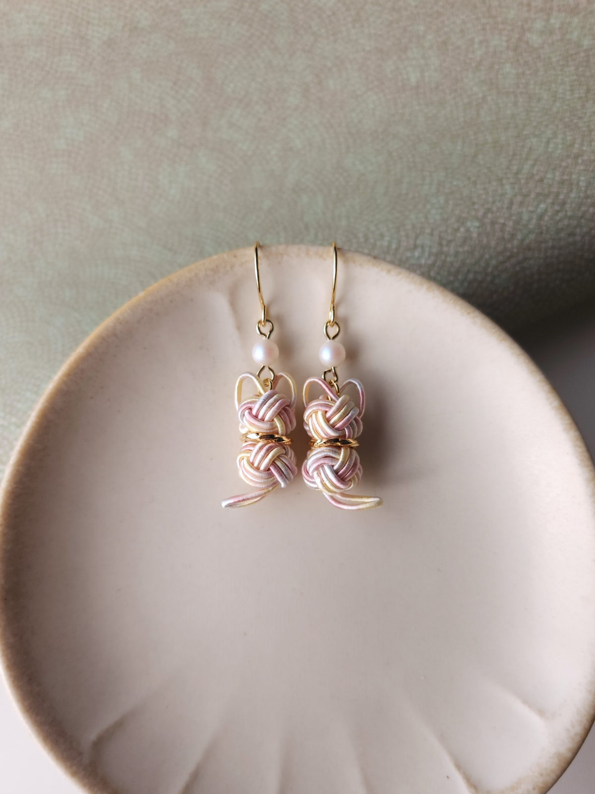 Cat Earrings - Sakura Pink
