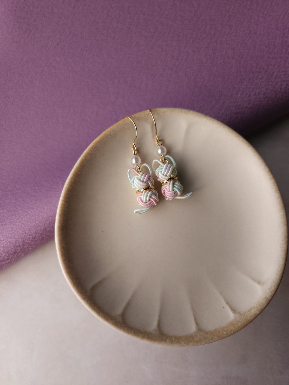 Cat Earrings - Pastel Rainbow