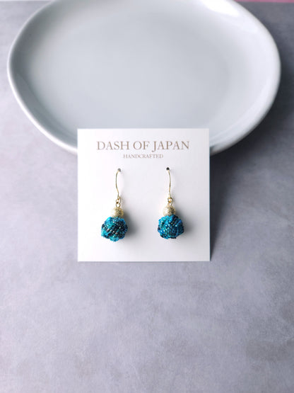 Pom Pom -Tweed Blue