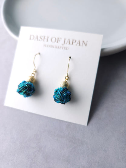Pom Pom -Tweed Blue