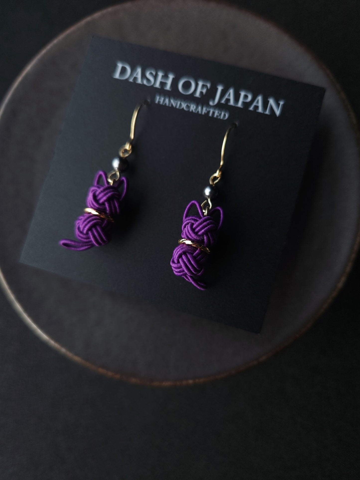 Cat Earrings - Purple