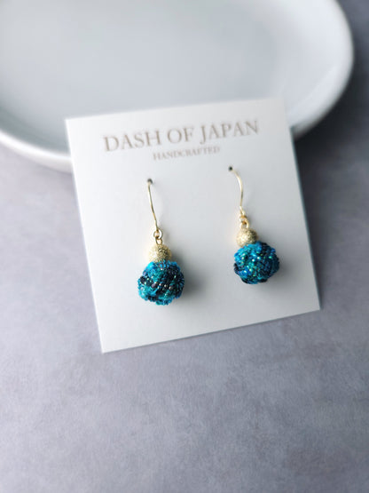 Pom Pom -Tweed Blue