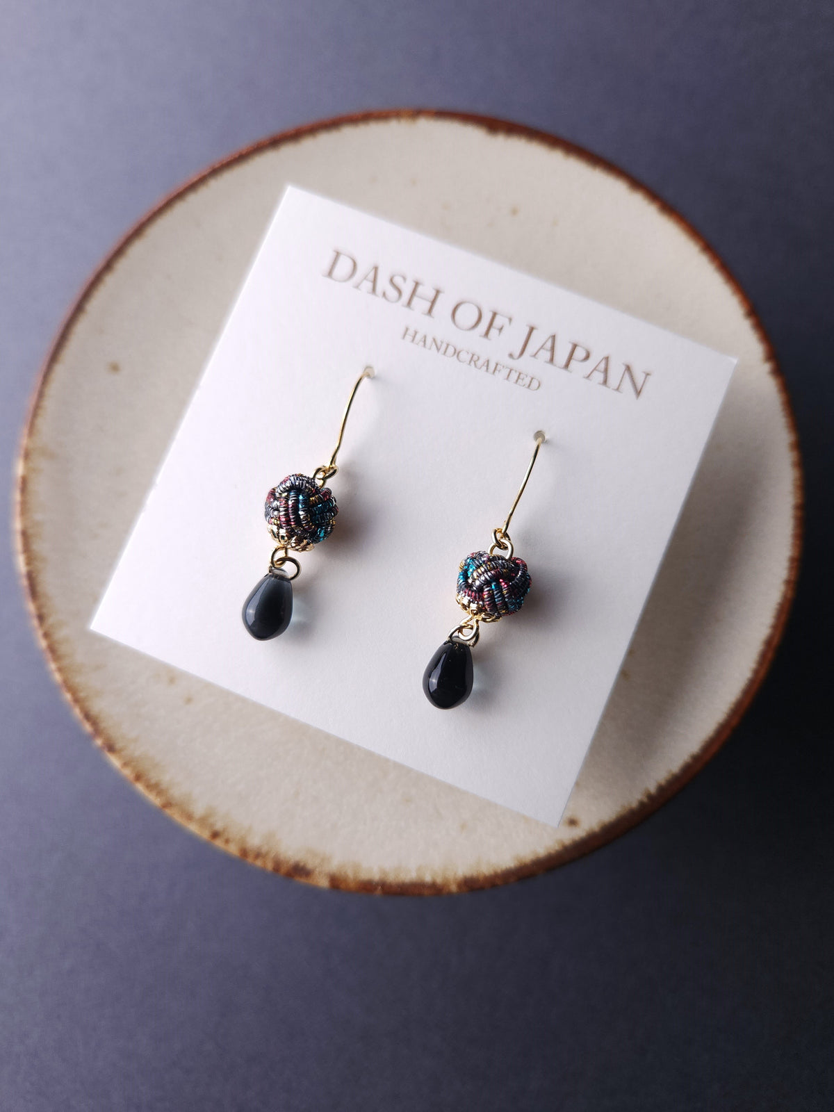 Simple Drop Earrings -  Chromatic Rainbow