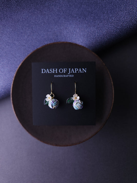 Fruits Earrings - Hydrangea Blue