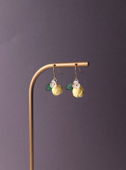 Fruits Earrings - Lemon
