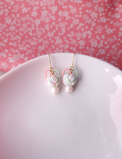 Cat Head  Earrings - Pastel Rainbow