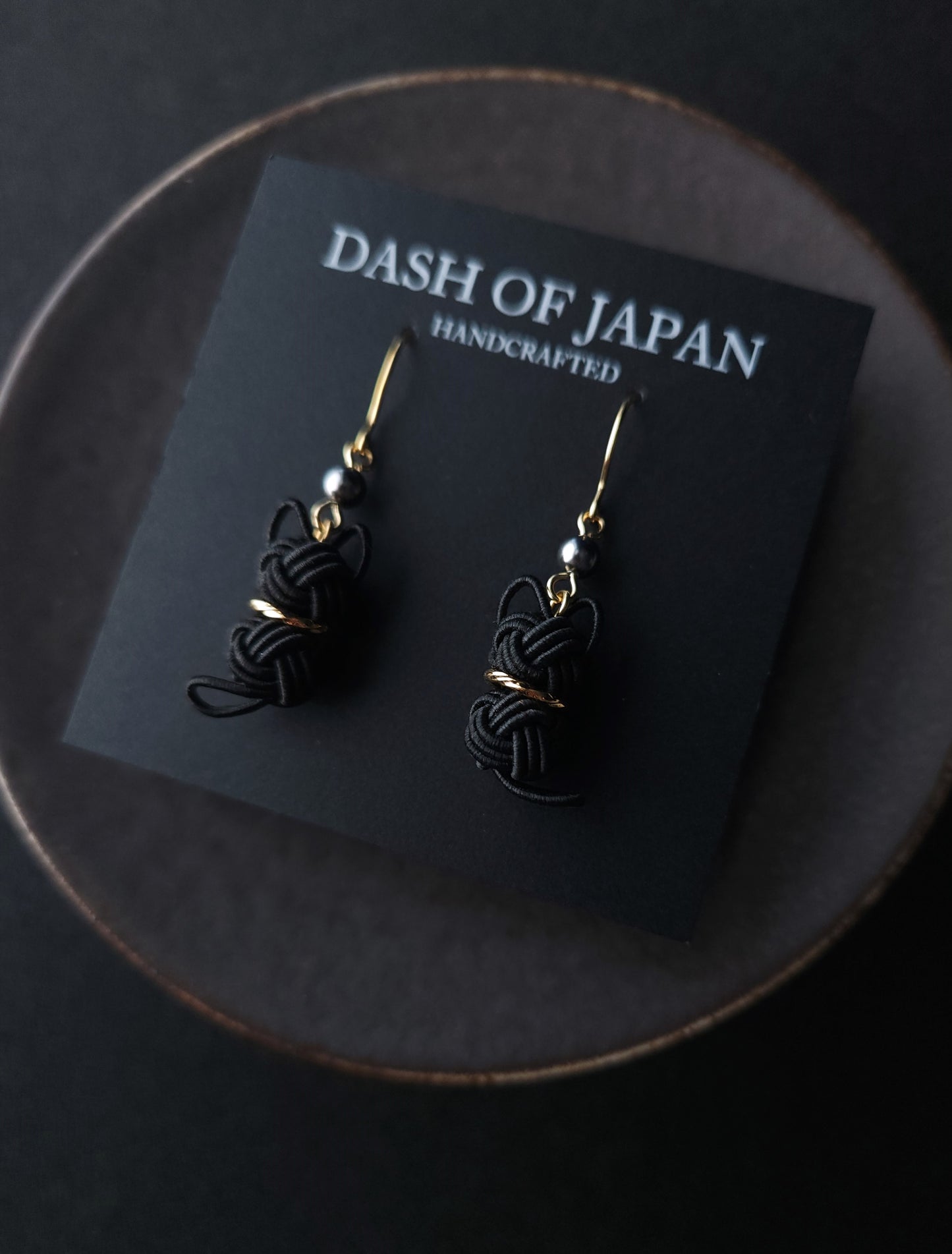 Cat Earrings -  Black