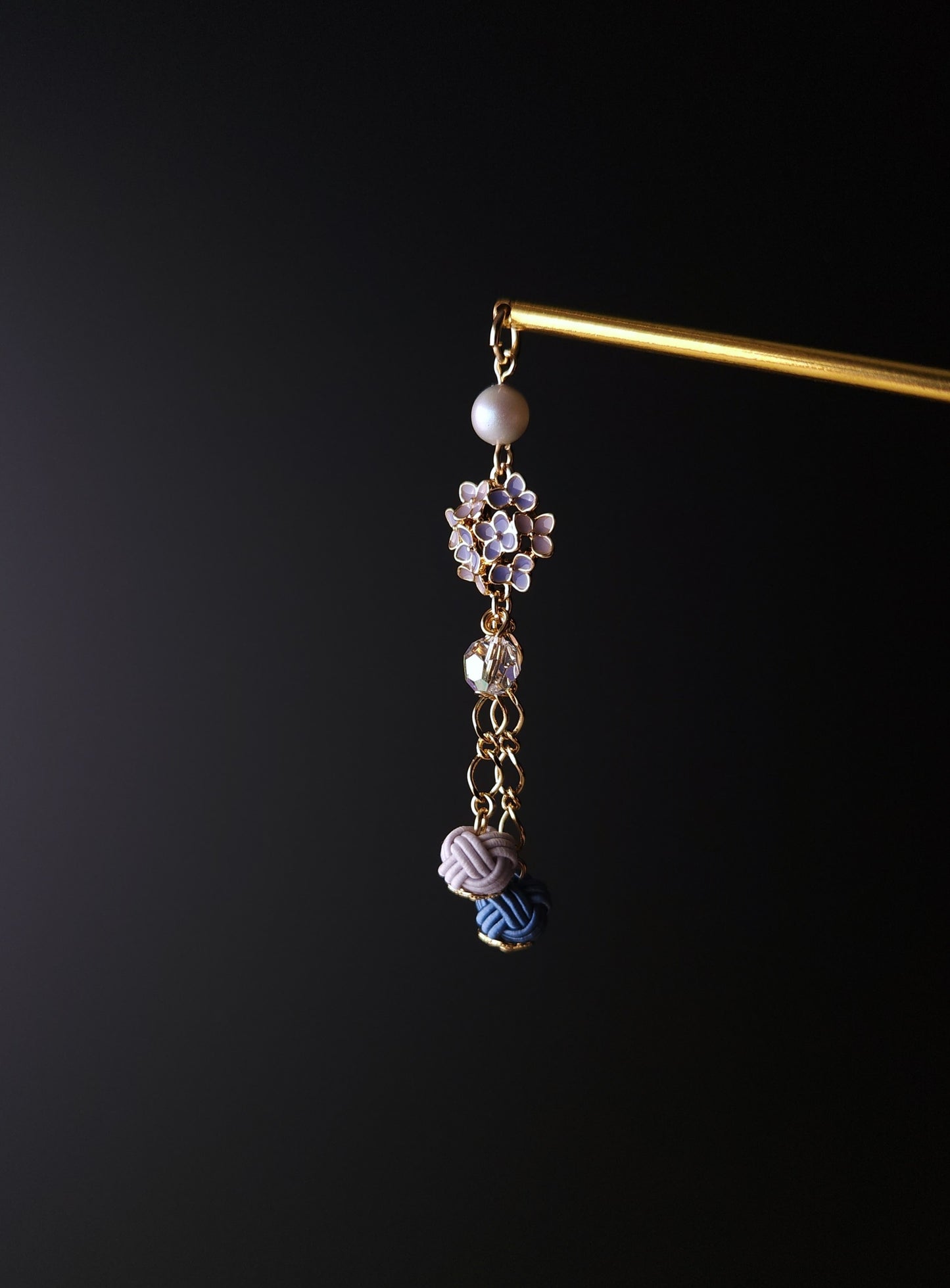 Ajisai Kanzashi - Blue & Purple