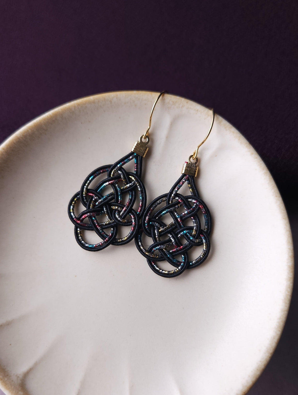 Geometric  - Black and Rainbow