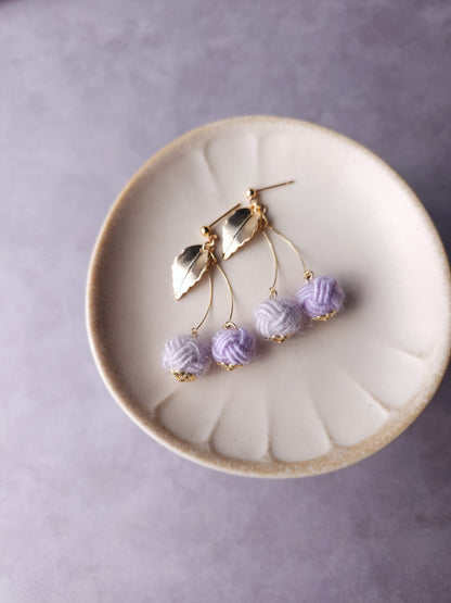Fluffy Cherry Drop - Lilac Purple